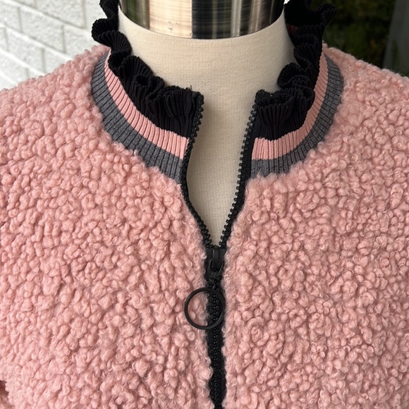 Urban Savage Pink / Black Sherpa Jacket - Picture 9 of 12